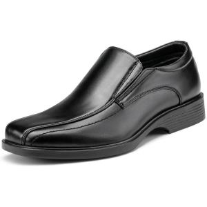 imageBruno Marc Mens Square Toe Dress Loafers Formal Shoes5black
