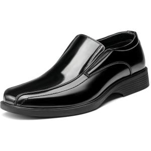 imageBruno Marc Mens Square Toe Dress Loafers Formal Shoes5black Pat