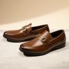 imageBruno Marc Mens Dress Loafers Slipon Formal ShoesDark Brown