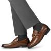 imageBruno Marc Mens Dress Loafers Slipon Formal ShoesDark Brown
