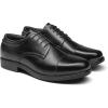 imageBruno Marc Mens Dress Oxford Shoes Classic Lace Up Formal Cap Toe ShoesBlack