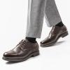 imageBruno Marc Mens Dress Oxford Shoes Classic Lace Up Formal Cap Toe ShoesDark Brown