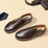 imageBruno Marc Mens Dress Oxford Shoes Classic Lace Up Formal Cap Toe ShoesDark Brown
