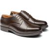 imageBruno Marc Mens Dress Oxford Shoes Classic Lace Up Formal Cap Toe ShoesDark Brown
