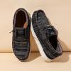 imageBruno Marc Mens Slipon Canvas Loafers Casual Boat ShoesBlackRed
