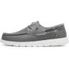 imageBruno Marc Mens Slipon Canvas Loafers Casual Boat ShoesDark Grey