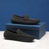imageBruno Marc Mens Slipon Penny Loafer Suede Driving ShoesBlack