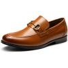 imageBruno Marc Mens Dress Loafers Slipon Formal ShoesBrown