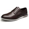imageBruno Marc Mens Plain Toe Oxford Shoes Business Formal Derby Dress SneakersDark Brown