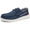 imageBruno Marc Mens Slipon Canvas Loafers Casual Boat ShoesNavy