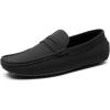 imageBruno Marc Mens Slipon Penny Loafer Suede Driving ShoesBlack