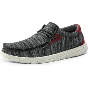 imageBruno Marc Mens Casual Slipon Loafers Stretch Shoes 10BlackRed
