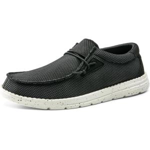 imageBruno Marc Mens Casual Slipon Loafers Stretch Shoes 10BlackWhite