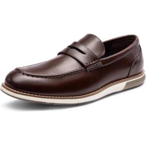 imageBruno Marc Mens Dress Penny Loafer Slipon ShoesDark Brown