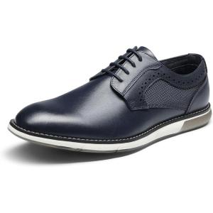 imageBruno Marc Mens Plain Toe Oxford Shoes Business Formal Derby Dress SneakersBlue