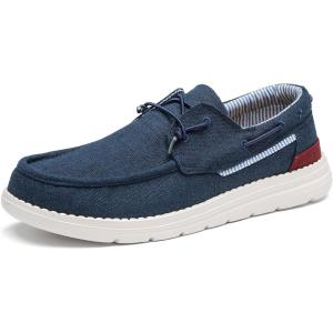 imageBruno Marc Mens Slipon Canvas Loafers Casual Boat ShoesNavy
