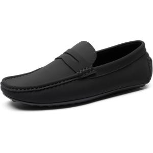 imageBruno Marc Mens Slipon Penny Loafer Suede Driving ShoesBlack