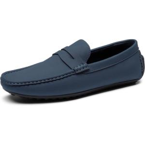 imageBruno Marc Mens Slipon Penny Loafer Suede Driving ShoesDark Blue