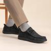 imageBruno Marc Hands Free Mens Casual Loafers Mens Stretch Lace Up Slip On Shoes Arch Support Non Slip Barefoot Shoes for Men Comfortable ampamp LightWeightAll Black