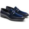 imageBruno Marc Mens Tuxedo Patent Loafers Classic Velvet Slipon Dress ShoesBlue