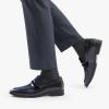 imageBruno Marc Mens Tuxedo Patent Loafers Classic Velvet Slipon Dress ShoesBlue
