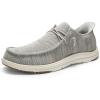 imageBruno Marc Hands Free Mens Casual Loafers Mens Stretch Lace Up Slip On Shoes Arch Support Non Slip Barefoot Shoes for Men Comfortable ampamp LightWeightGrey