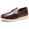 imageBruno Marc Mens Casual Dress Shoes Slipon Lightweight Penny LoafersDark Brown