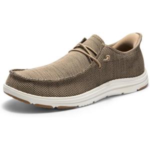 imageBruno Marc Hands Free Mens Casual Loafers Mens Stretch Lace Up Slip On Shoes Arch Support Non Slip Barefoot Shoes for Men Comfortable ampamp LightWeightBrown