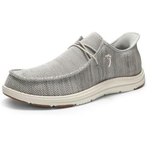 imageBruno Marc Hands Free Mens Casual Loafers Mens Stretch Lace Up Slip On Shoes Arch Support Non Slip Barefoot Shoes for Men Comfortable ampamp LightWeightGrey