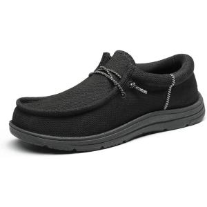 imageBruno Marc Mens Arch Support Casual Slipon Shoes Loafers for Men Non Slip Comfortable ShoesBlack