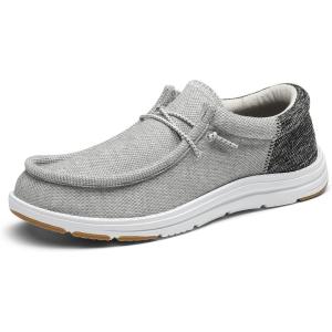 imageBruno Marc Mens Arch Support Casual Slipon Shoes Loafers for Men Non Slip Comfortable ShoesGrey