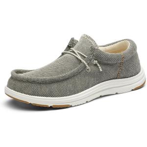 imageBruno Marc Mens Arch Support Casual Slipon Shoes Loafers for Men Non Slip Comfortable ShoesKhaki