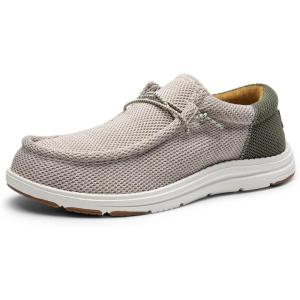 imageBruno Marc Mens Arch Support Casual Slipon Shoes Loafers for Men Non Slip Comfortable ShoesSandGreen