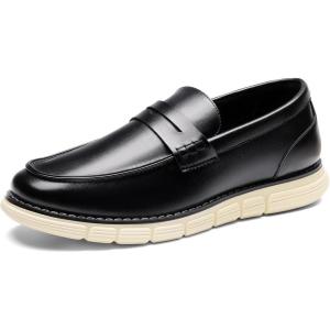 imageBruno Marc Mens Casual Dress Shoes Slipon Lightweight Penny LoafersBlack