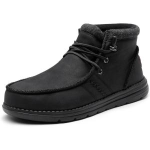 imageBruno Marc Mens Casual Slipon Shoes Warm Loafers for Men Winter BootsBlack