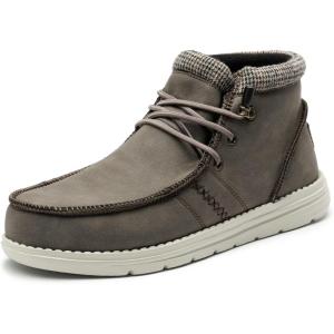 imageBruno Marc Mens Casual Slipon Shoes Warm Loafers for Men Winter BootsDark Brown