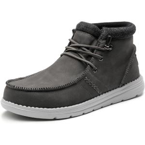 imageBruno Marc Mens Casual Slipon Shoes Warm Loafers for Men Winter BootsGrey