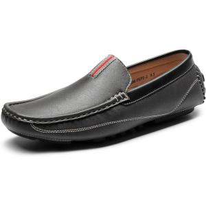 imageBruno Marc Mens Driving Moccasins Penny Loafers Slip on Loafer ShoesGrey