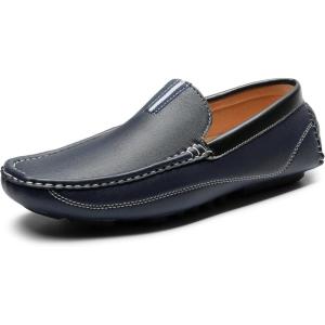 imageBruno Marc Mens Driving Moccasins Penny Loafers Slip on Loafer ShoesNavy