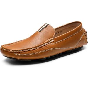 imageBruno Marc Mens Driving Moccasins Penny Loafers Slip on Loafer ShoesTan
