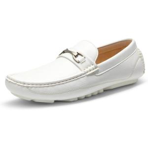 imageBruno Marc Mens Driving Moccasins Penny Loafers Slip on Loafer ShoesWhite1