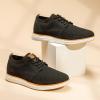 imageBruno Marc Mens KnitFlex Breeze Mesh Sneakers Oxfords LaceUp Lightweight Casual Walking Shoes01 Black