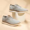 imageBruno Marc Mens KnitFlex Breeze Mesh Sneakers Oxfords LaceUp Lightweight Casual Walking Shoes01 Grey