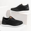 imageBruno Marc Mens KnitFlex Breeze Mesh Sneakers Oxfords LaceUp Lightweight Casual Walking Shoes02 BlackGrey