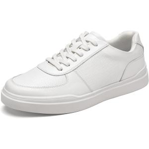 imageBruno Marc Mens Casual Dress Sneakers Classic Lightweight ShoesWhite