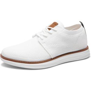 imageBruno Marc Mens KnitFlex Breeze Mesh Sneakers Oxfords LaceUp Lightweight Casual Walking Shoes01 White