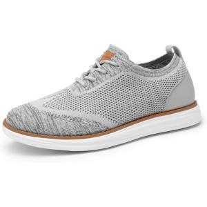 imageBruno Marc Mens KnitFlex Breeze Mesh Sneakers Oxfords LaceUp Lightweight Casual Walking Shoes02 Grey