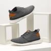 imageBruno Marc Mens Mesh Fabric Fashion Sneakers Casual Oxfords Lightweight Breathable Versatile Walking ShoesDarkGrey
