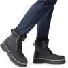 imageBruno Marc Mens Snow Winter Insulated Waterproof Outdoor BootsBlack