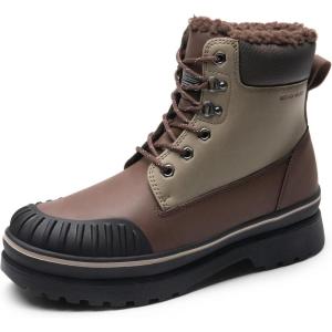 imageBruno Marc Mens Snow Winter Insulated Waterproof Outdoor BootsBrown